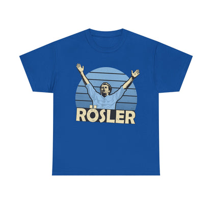 Retro 'Rösler' Graphic Tee - Vintage Soccer Fan Shirt