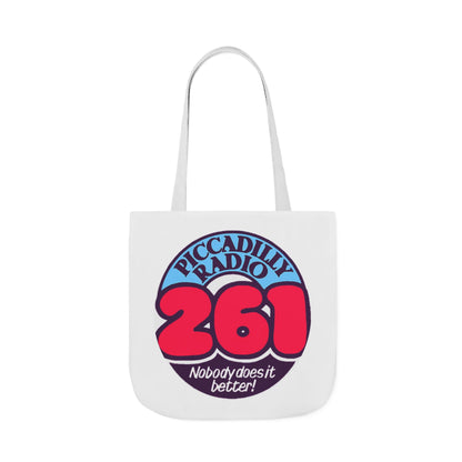 Tote Bag — Retro 'Piccadilly Radio 261' Vintage Logo Canvas Tote
