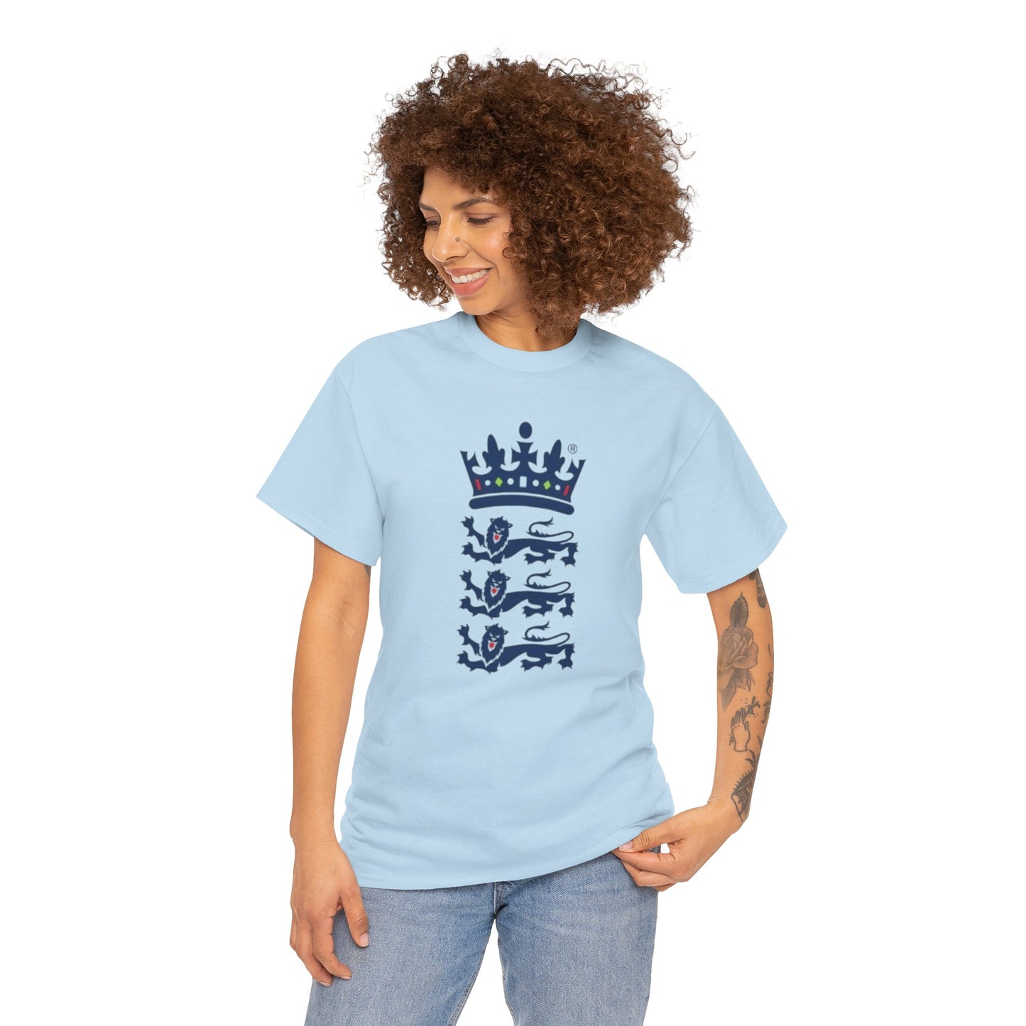 English Cricket T-Shirt — Vintage Cricket Crest Tee