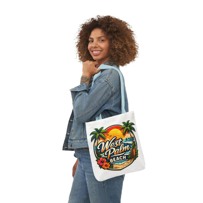 West Palm Beach Vintage Sunset Tote