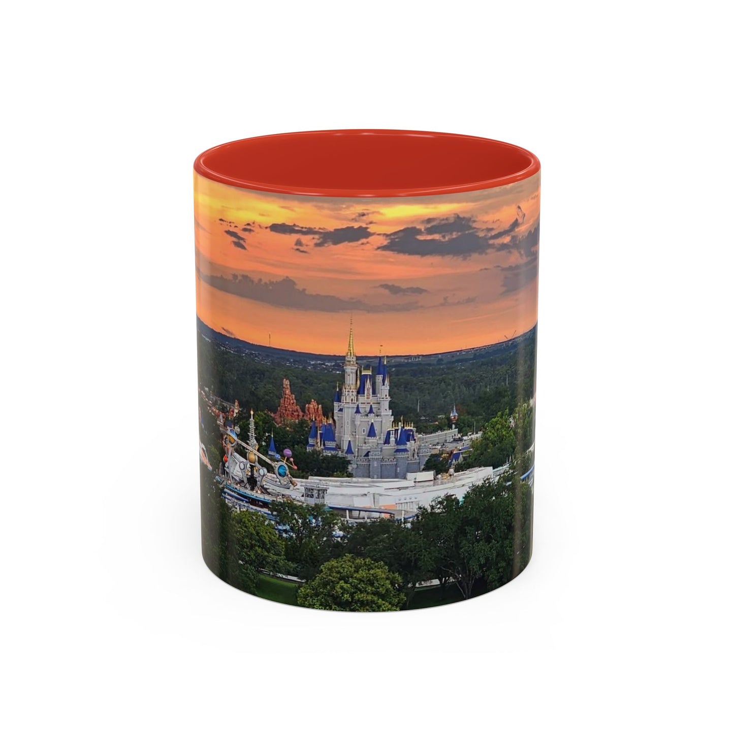 Disney Magic Kingdom Castle Sunset Coffee Mug (Accent, 11/15oz)