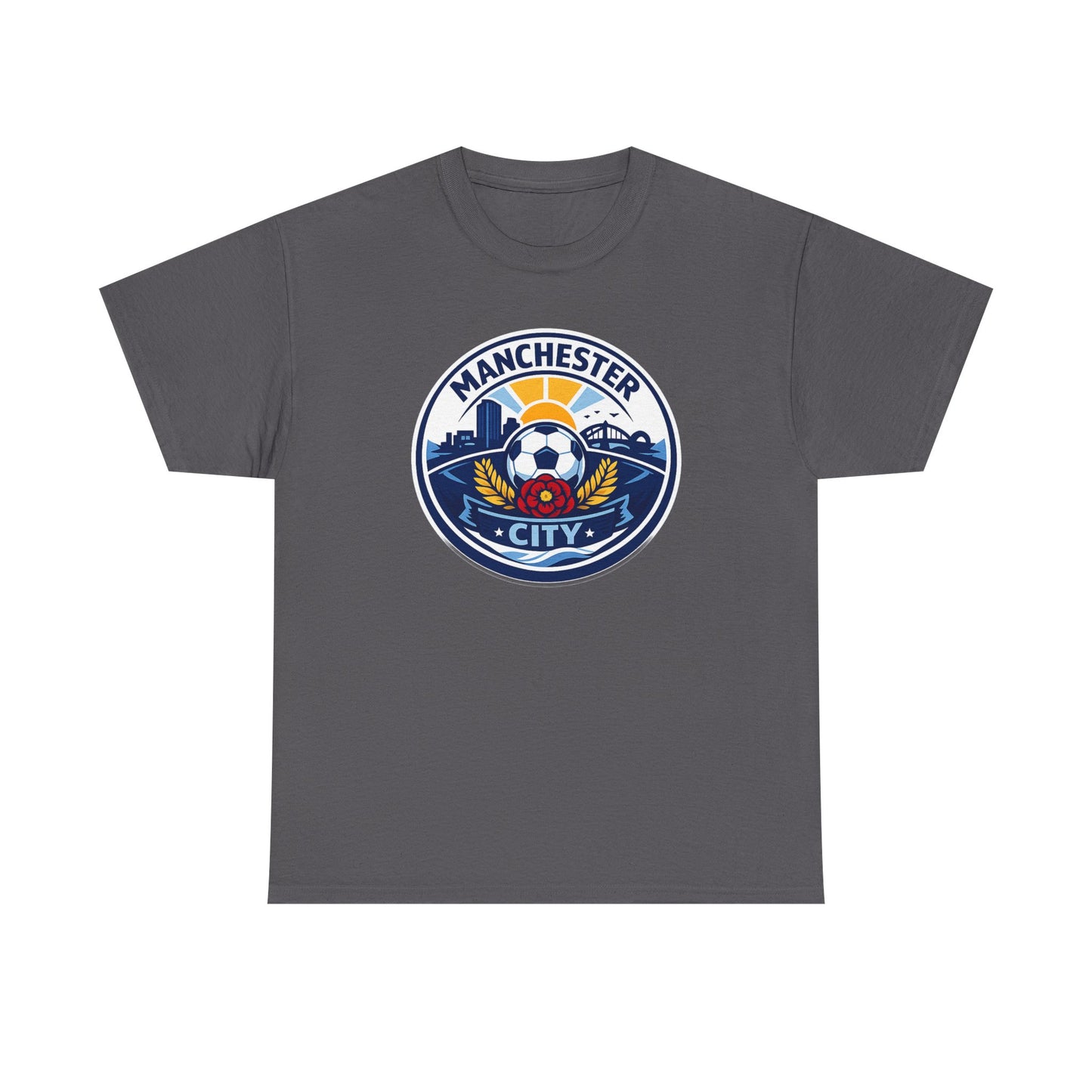 Manchester City Unofficial Soccer Logo T-Shirt — Football Fan Tee