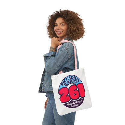 Tote Bag — Retro 'Piccadilly Radio 261' Vintage Logo Canvas Tote