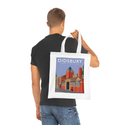 Elm Grove Didsbury C of E Primary School Vintage Travel Tote — Retro Illustrated Cotton Shopper Bag