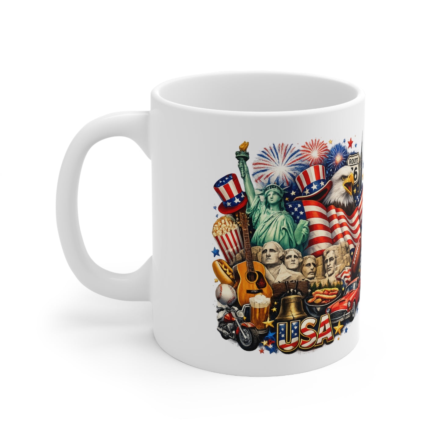 Patriotic USA Coffee Mug — 11oz & 15oz Ceramic