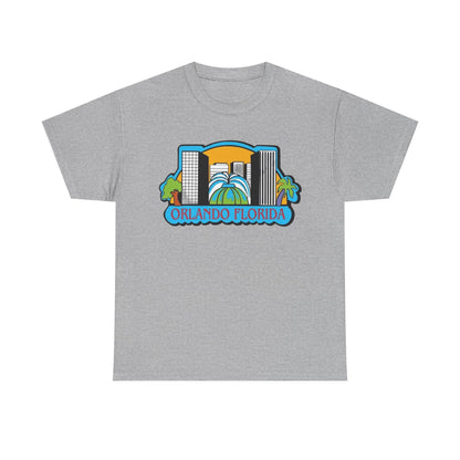 Orlando Florida Retro Skyline T-Shirt