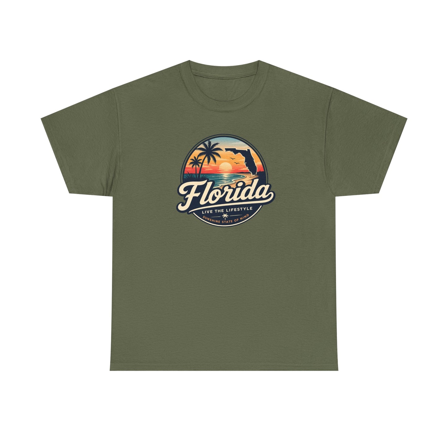 Florida Sunset Tee — Vintage Palm Beach Graphic T-Shirt