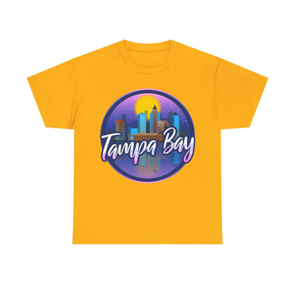 Tampa Bay Skyline T-Shirt — Retro Sunset Cityscape Tee