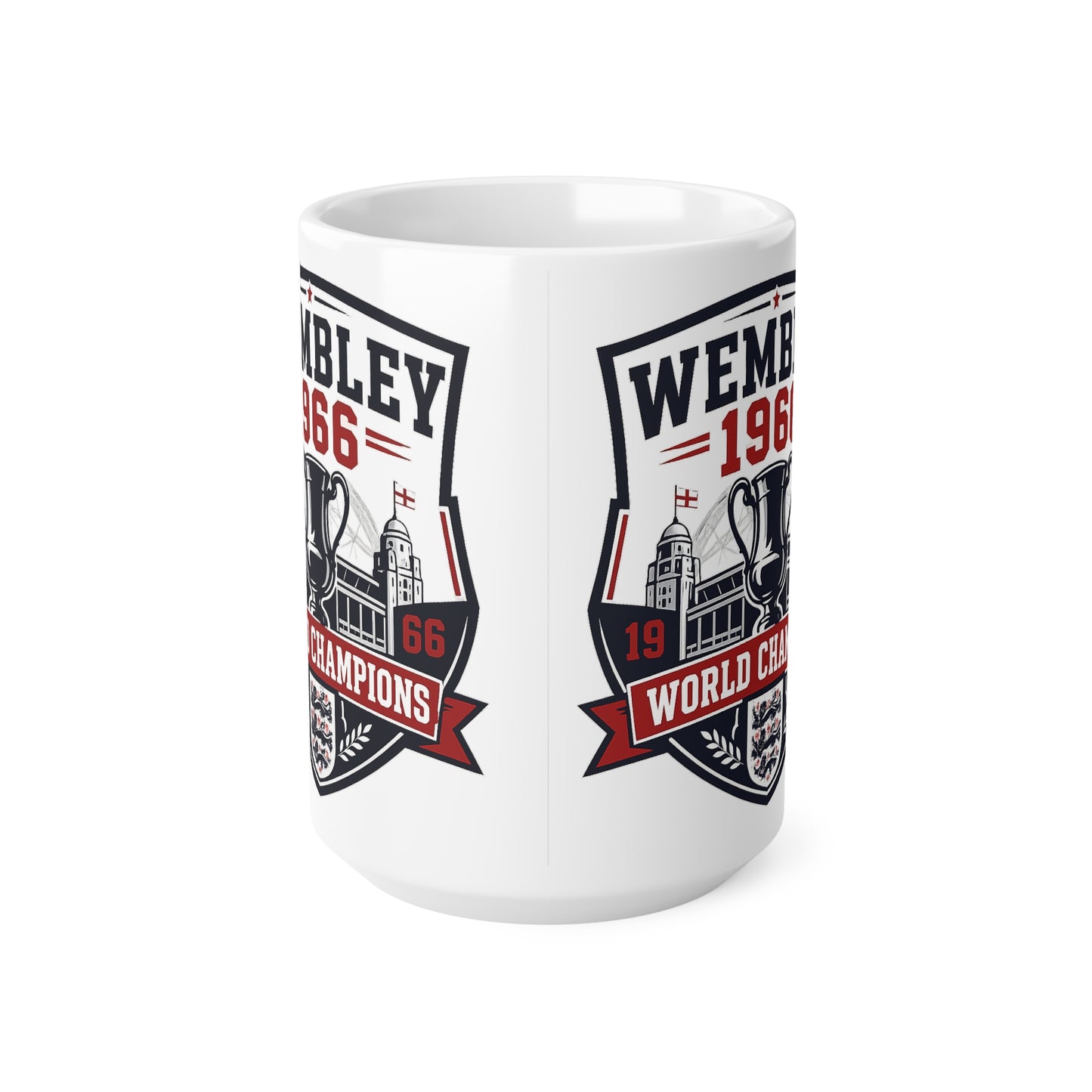 England Wembley 1966 World Champions Ceramic Coffee Mug — Football Vintage Trophy Design (11oz/15oz)