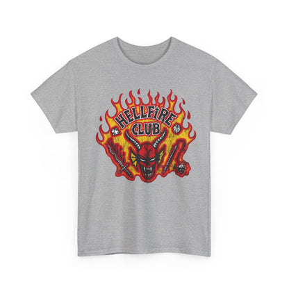 T-Shirt — "Hellfire Club" Fiery Devil Graphic Tee