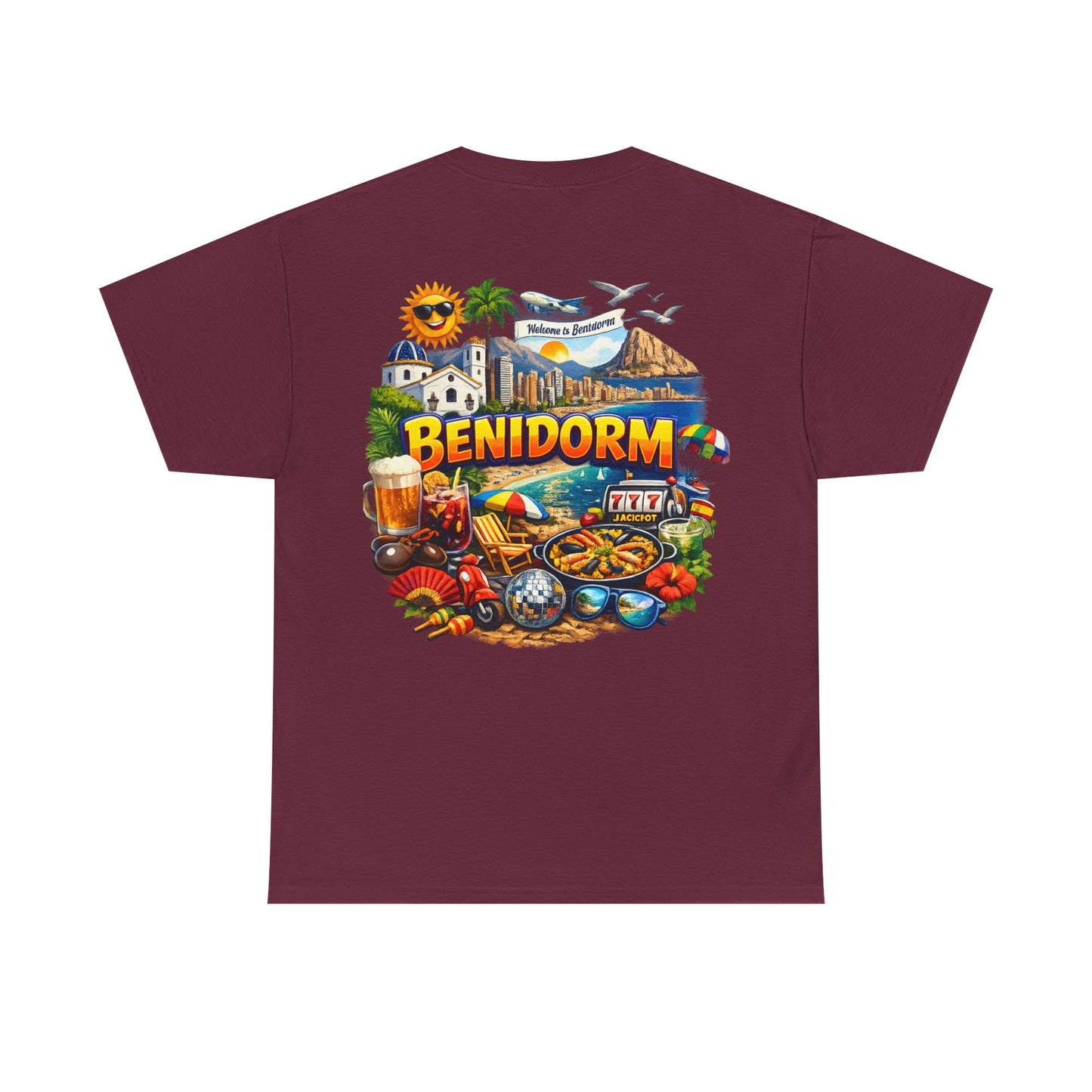 Benidorm Souvenir T‑Shirt — Spain Beach Holiday Graphic Tee