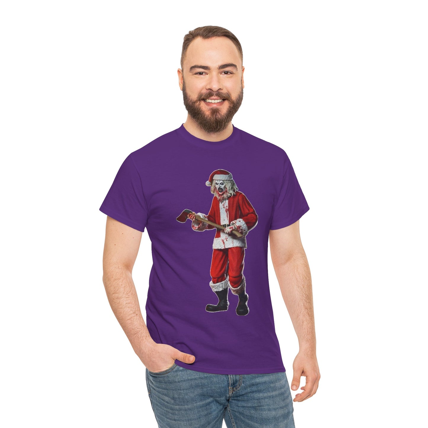 Santa Skeleton Guitar T-Shirt