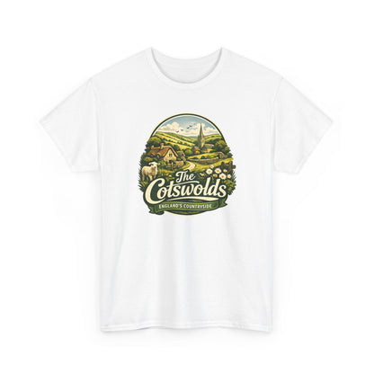 Cotswolds Vintage Landscape T‑Shirt — The Cotswolds Countryside Tee