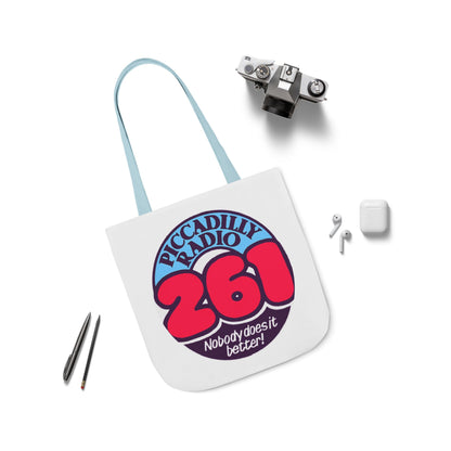 Tote Bag — Retro 'Piccadilly Radio 261' Vintage Logo Canvas Tote