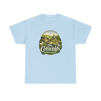 Cotswolds Vintage Landscape T‑Shirt — The Cotswolds Countryside Tee