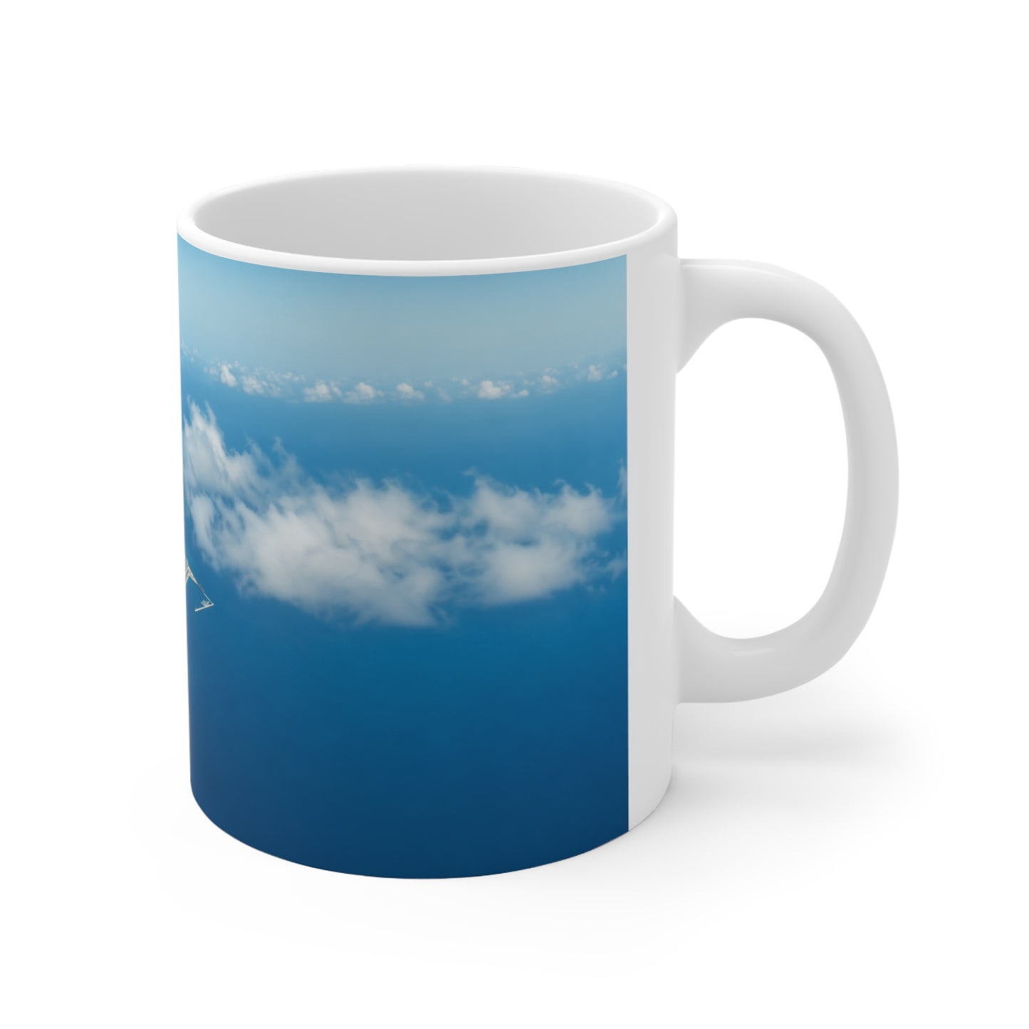 Barbados Aerial Photo Mug — Scenic Ocean & Shoreline Ceramic Coffee Cup (11oz/15oz)