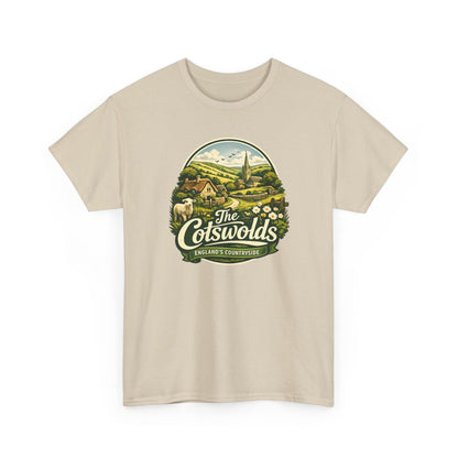 Cotswolds Vintage Landscape T‑Shirt — The Cotswolds Countryside Tee