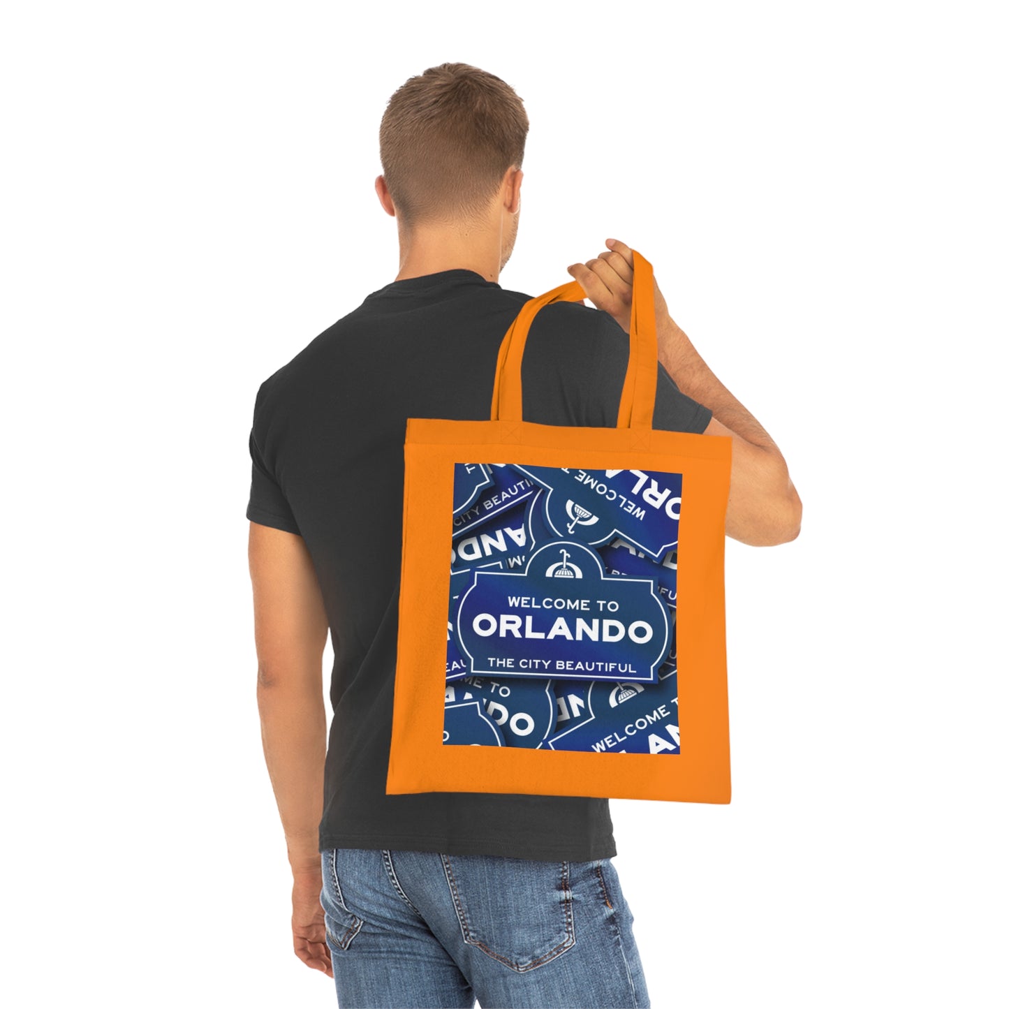 Orlando Souvenir Tote Bag – "Welcome to Orlando" City Beautiful Cotton Shopper