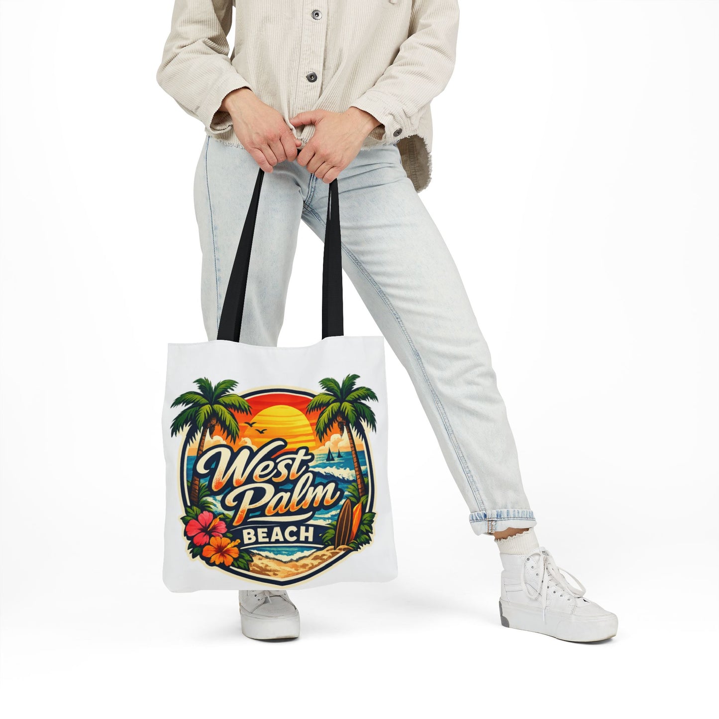 West Palm Beach Vintage Sunset Tote