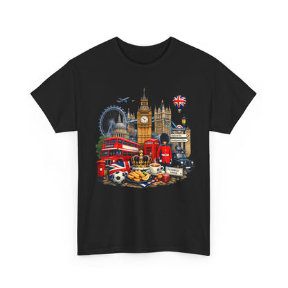 London Landmarks T‑Shirt — British Icons Collage Tee
