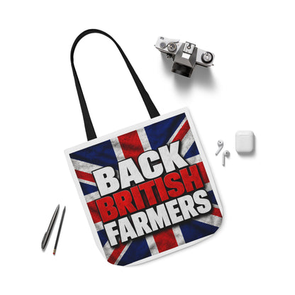 Back British Farmers Canvas Tote Bag — Union Jack Farming Support Tote