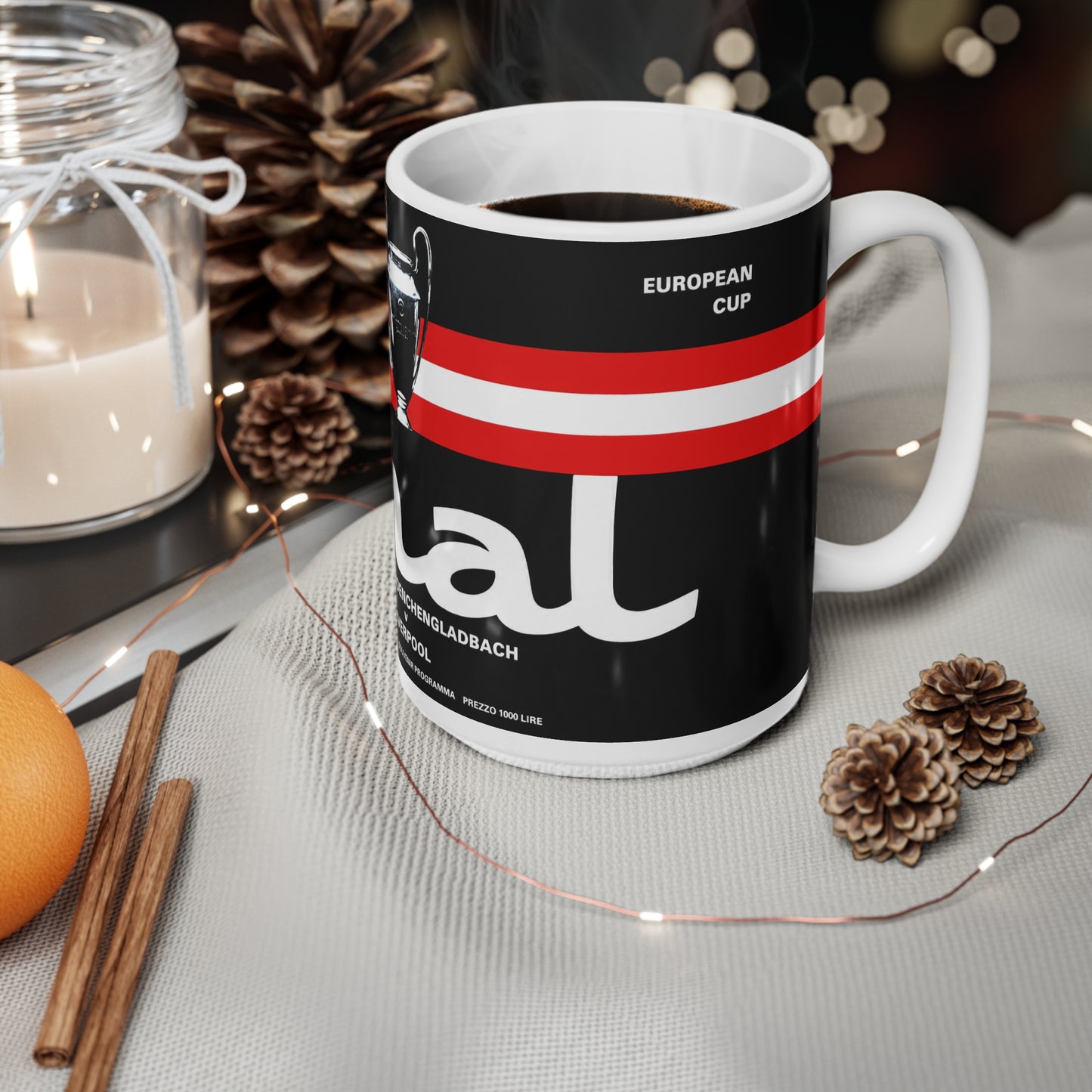 1977 European Cup Final Programme Cover Inspired Coffee Mug — Ceramic Cup (11oz/15oz)