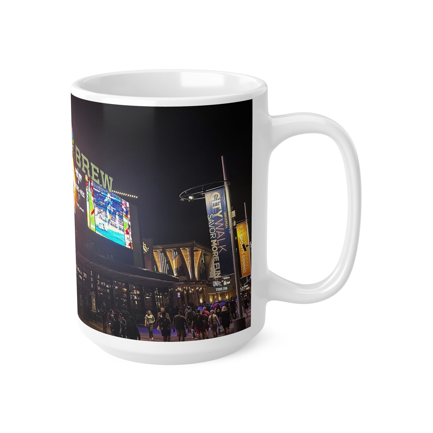 Grill & Brew Orlando Ceramic Coffee Cups, 11oz, 15oz