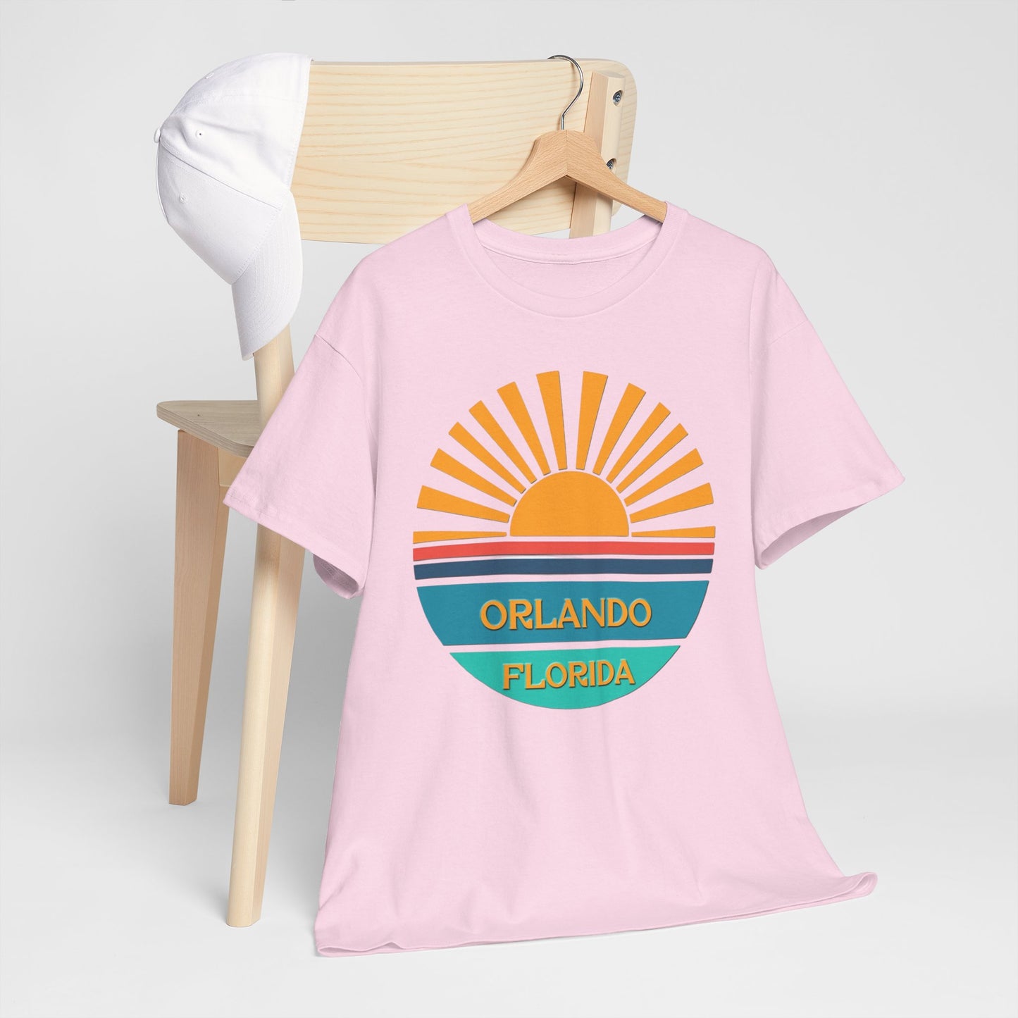 Orlando Florida Sunset T-Shirt – Retro Sunburst Vacation Tee