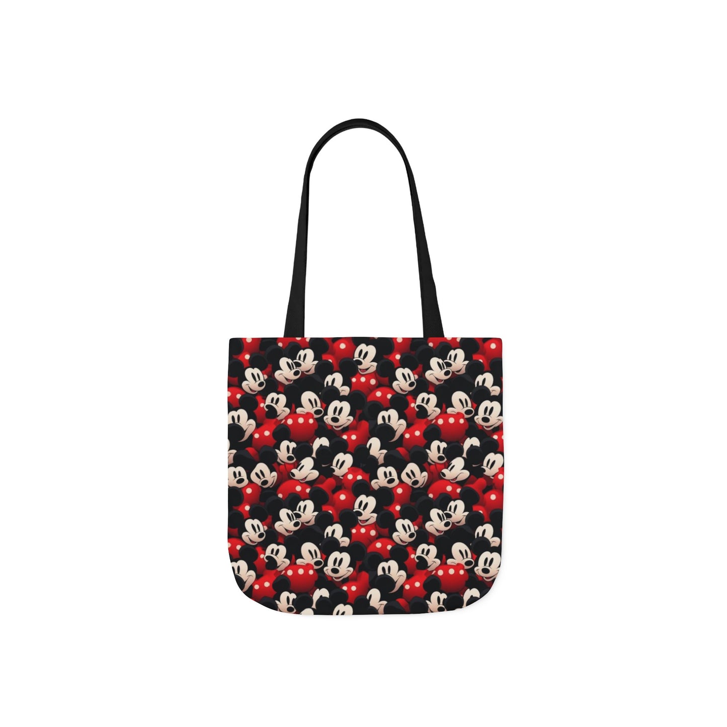 Mickey Mouse Canvas Tote — Retro Cartoon Character Allover Print