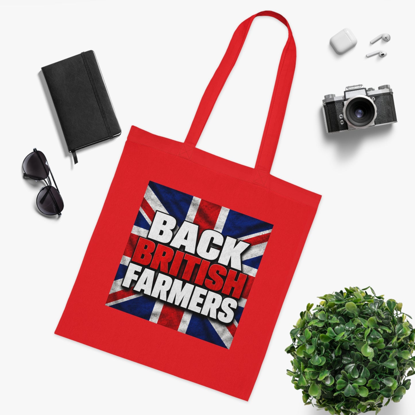 Back British Farmers Tote Bag — Union Jack Cotton Shopper
