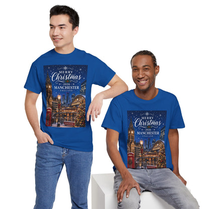 Manchester Christmas Tee — Merry Christmas 2026 Holiday T‑Shirt