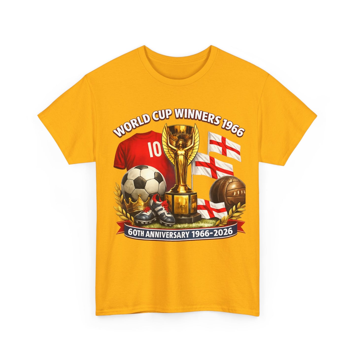 1966 World Cup Winners T‑Shirt — 60th Anniversary England Football Tribute