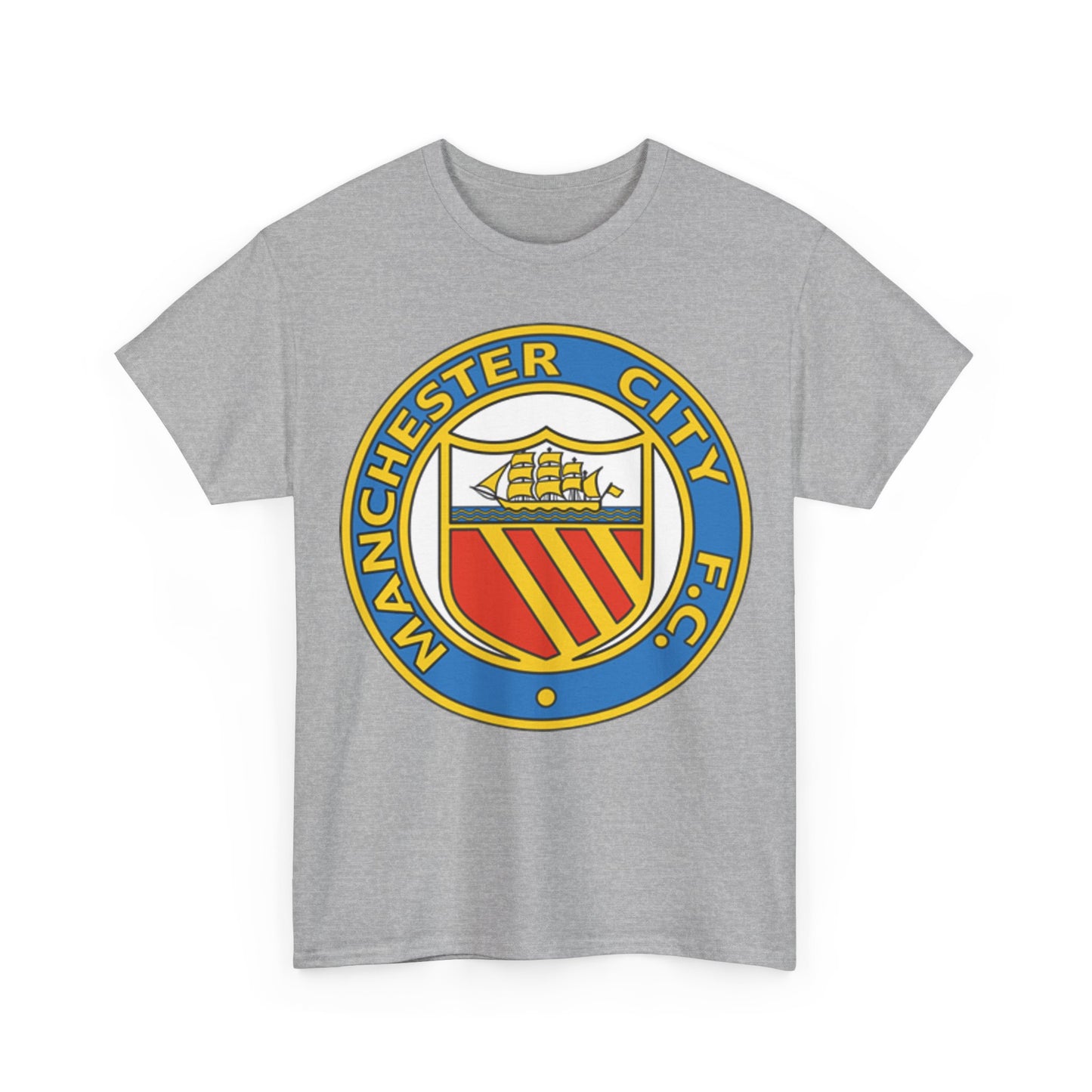 Manchester City Football Club Retro Crest T-Shirt - Retro Soccer Fan Tee