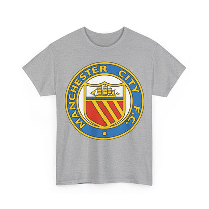Manchester City Football Club Retro Crest T-Shirt - Retro Soccer Fan Tee