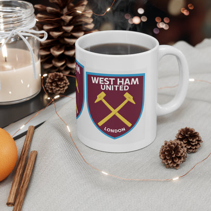 West Ham United Football Mug — Ceramic Coffee Cup (11oz & 15oz)