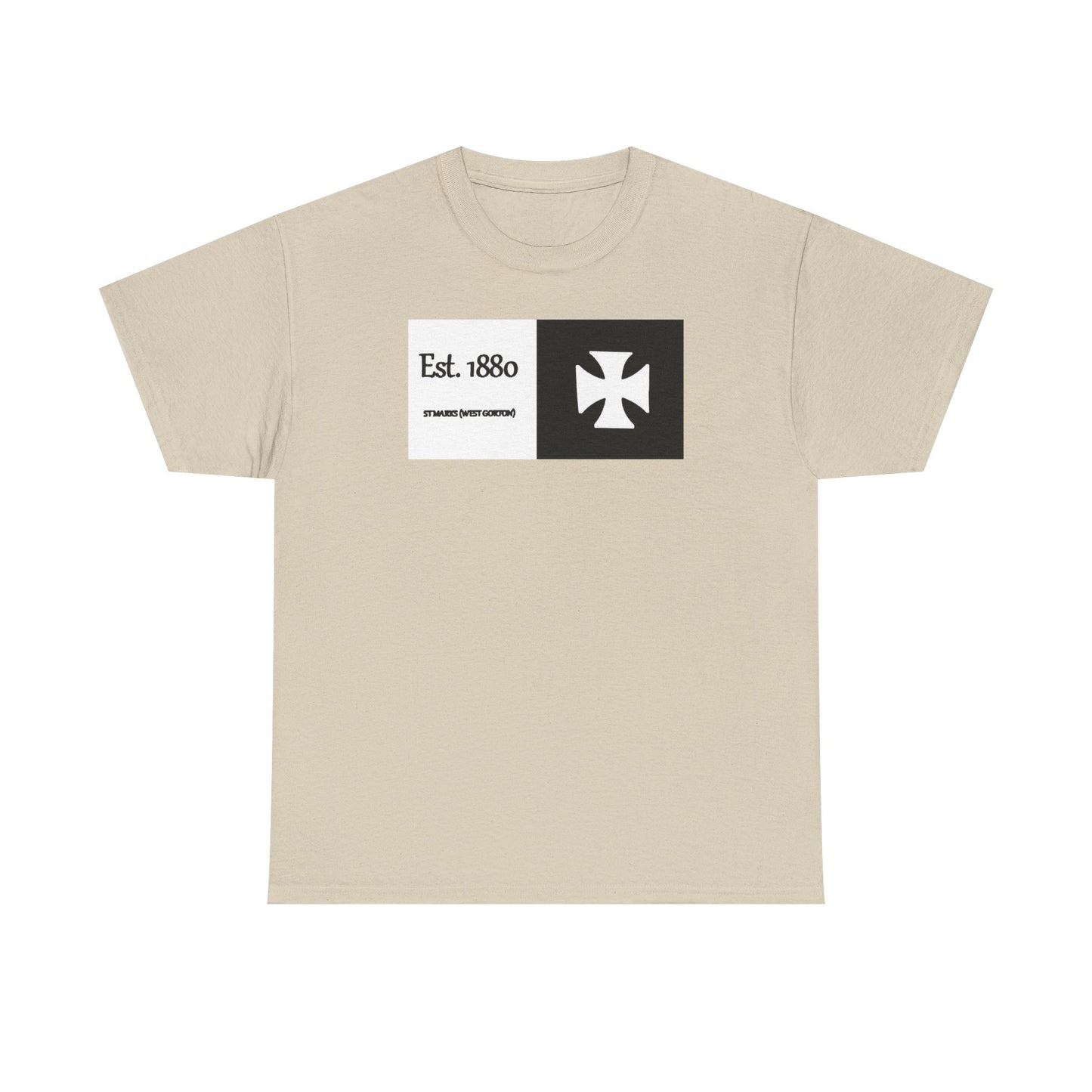 ST Mark's West Gorton (Manchester City) Est. 1880 Cross Logo T-Shirt