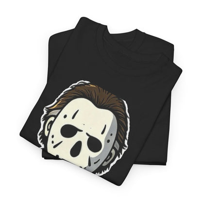 Horror Mask Tee — Jason-Inspired Halloween T-Shirt