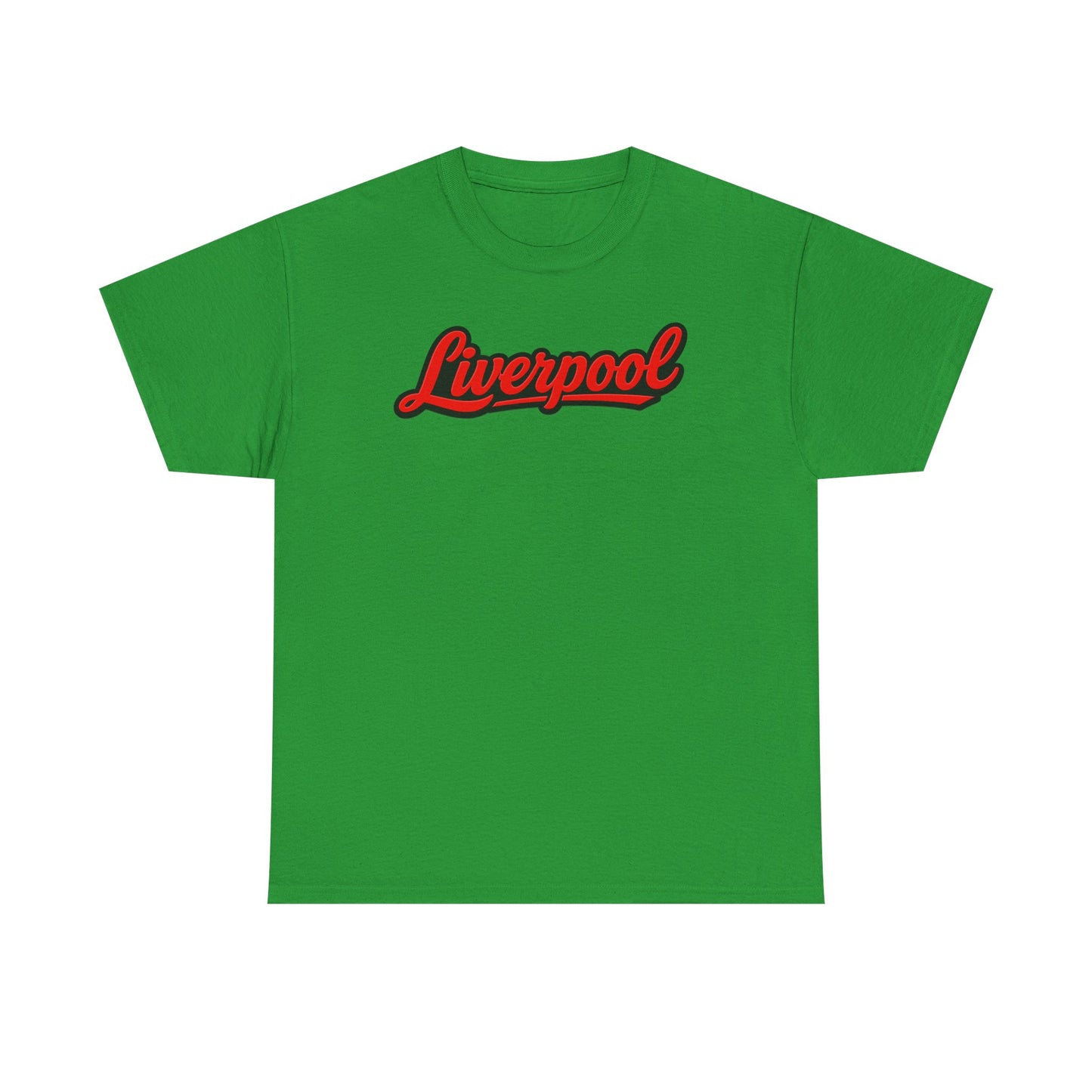 Liverpool Script T-Shirt — Retro Red Script Football Fan Tee