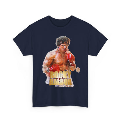 Boxing Rocky Balboa Graphic Tee – Retro Fighter Movie Shirt
