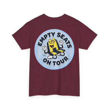 Manchester City T‑Shirt — "Empty Seats On Tour" Cartoon Seat Graphic Tee
