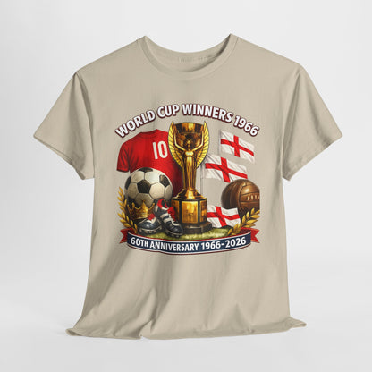1966 World Cup Winners T‑Shirt — 60th Anniversary England Football Tribute