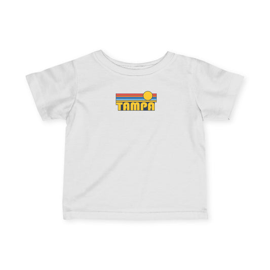 Tampa Infant Tee — Retro Sunset Logo Baby Shirt