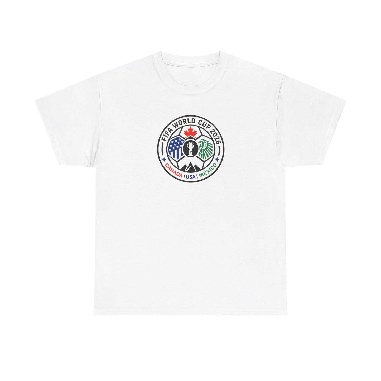World Cup 2026 Soccer Tee — Canada USA Mexico Crest