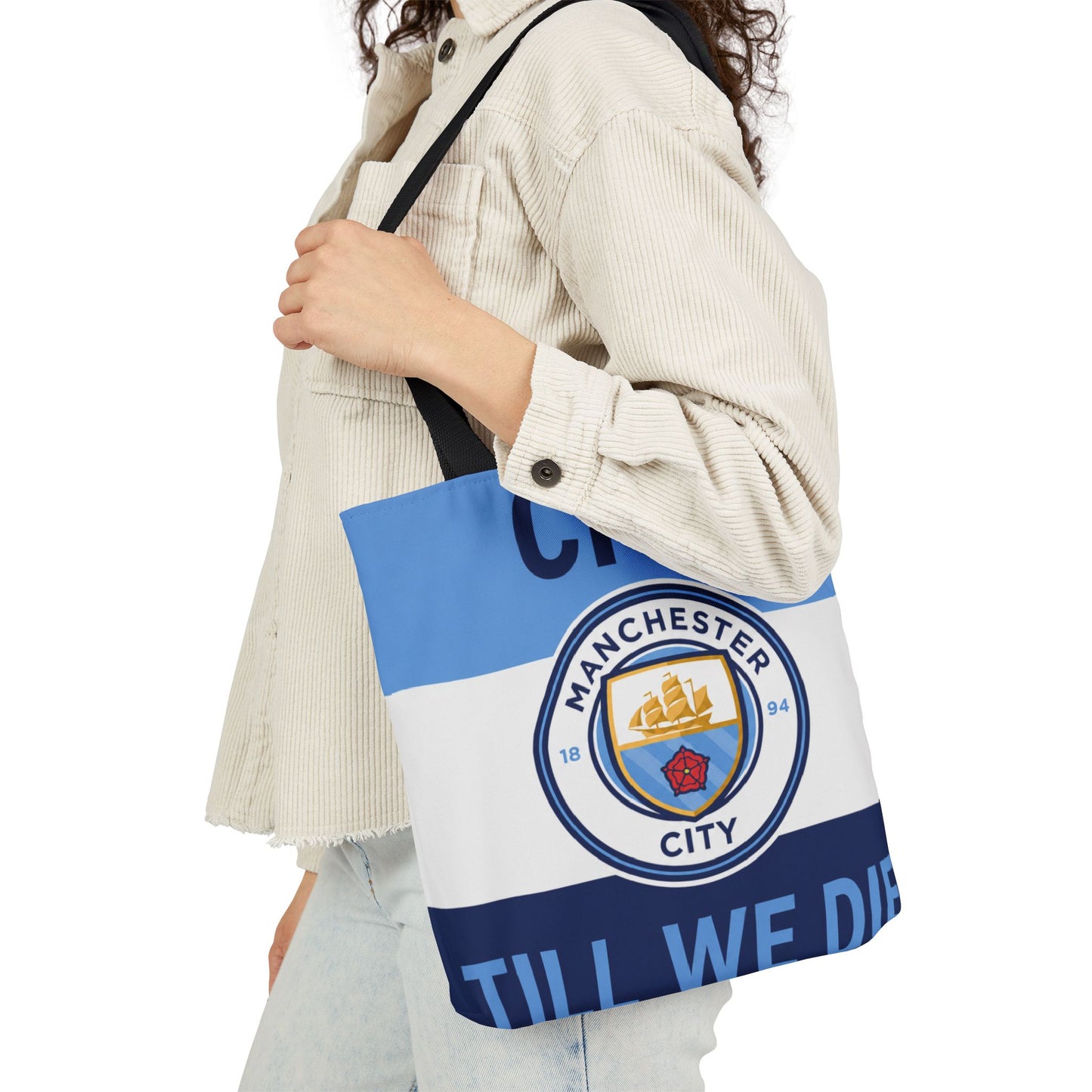 City Till We Die Unofficial Canvas Tote Bag — Manchester Football Fan Bag