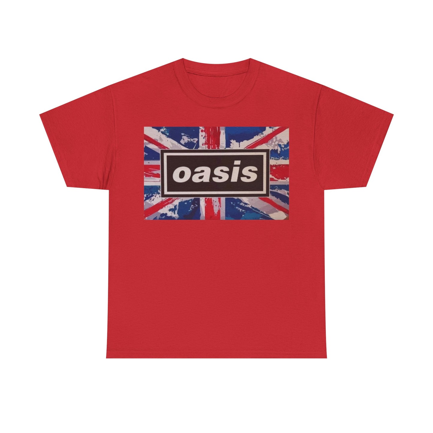 Oasis Union Jack Tee – Vintage British Band Logo T-Shirt