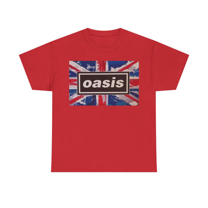 Oasis Union Jack Tee – Vintage British Band Logo T-Shirt