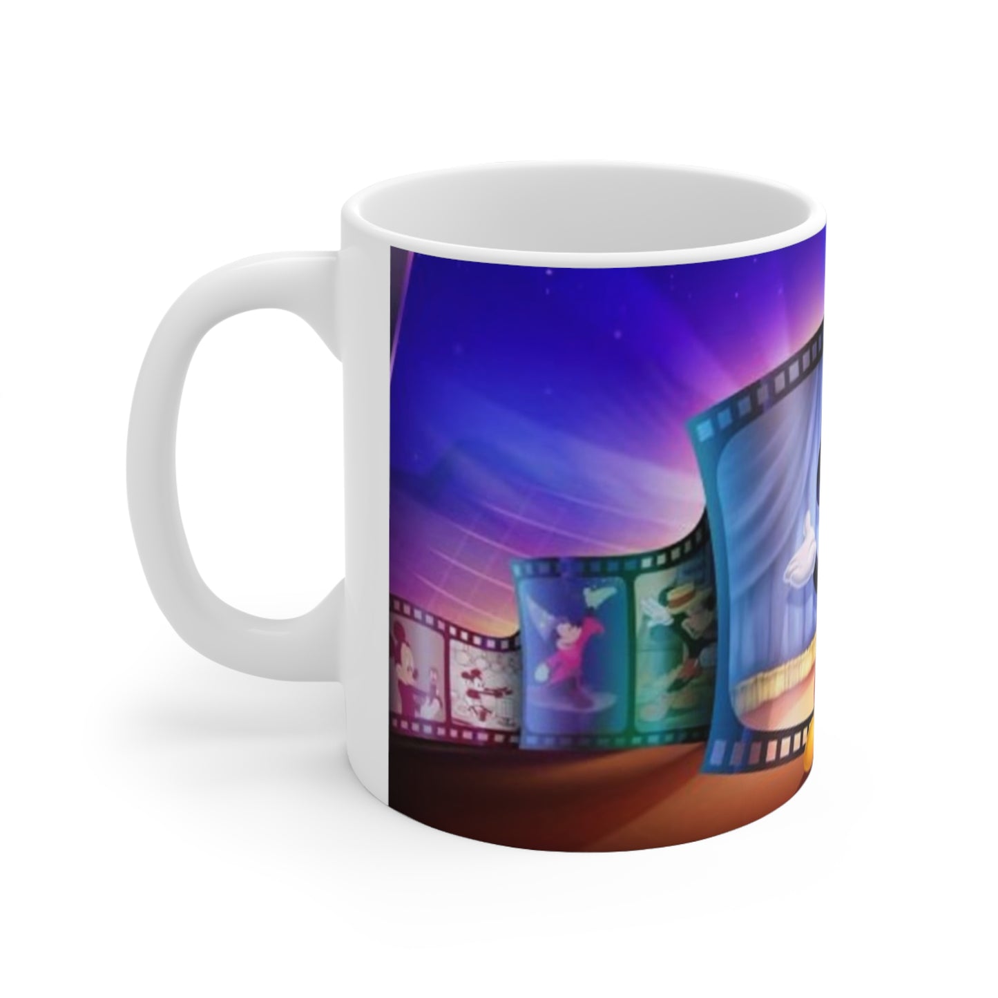 Animated Mouse Movie Theater Ceramic Mug — 11oz & 15oz
