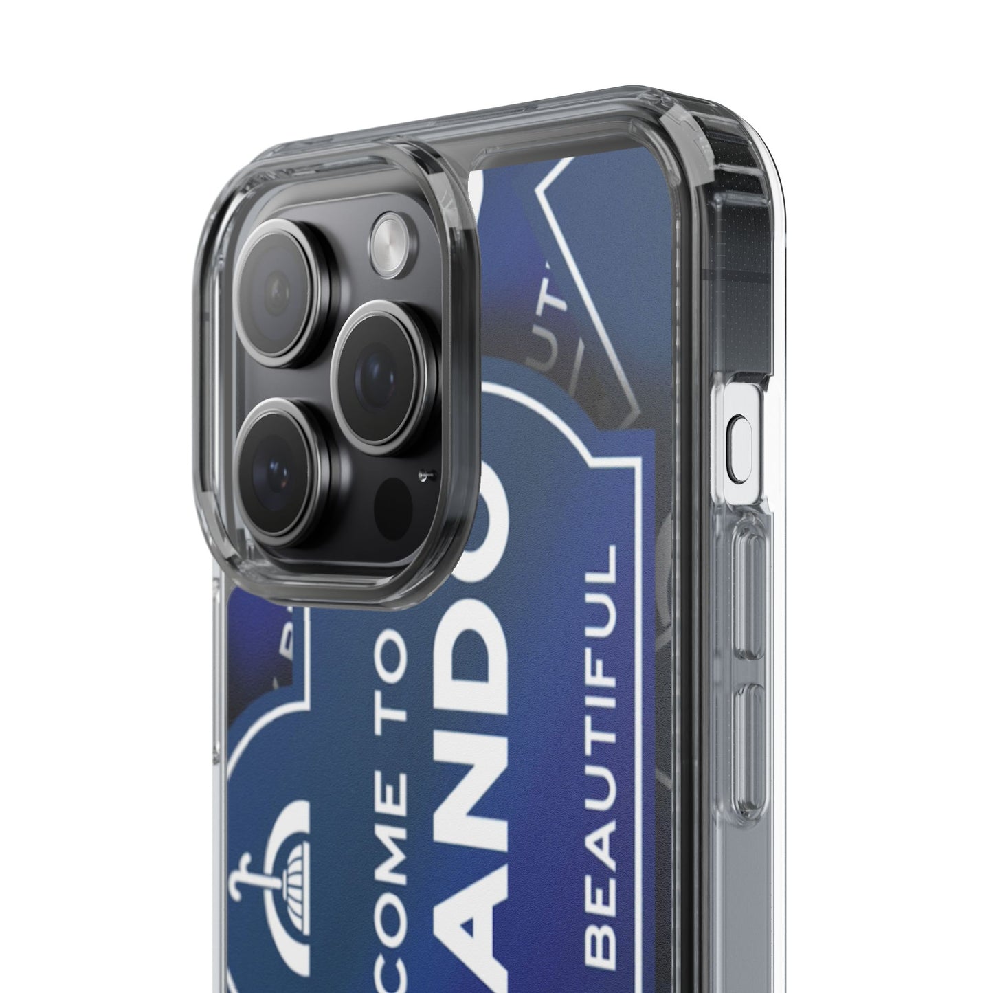 Orlando Clear Phone Case — "Welcome to Orlando" City Sign Design