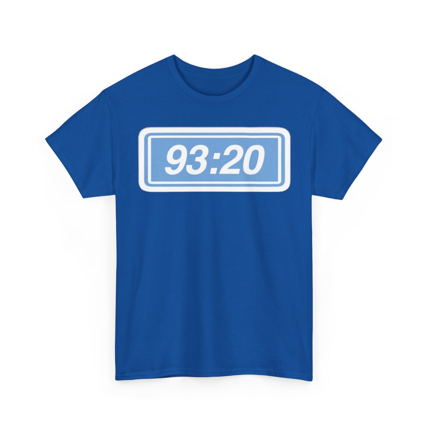 Manchester City 93:20 Tee — Minimal Retro Graphic T‑Shirt