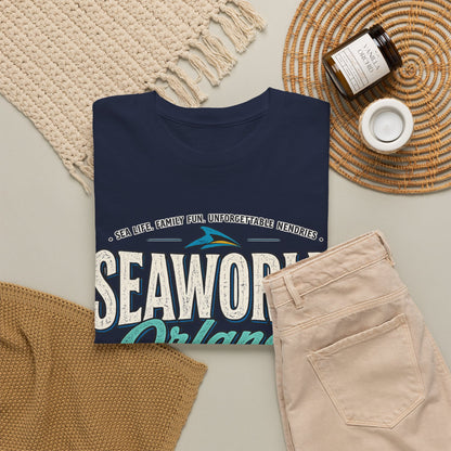 SeaWorld Orlando Graphic Tee — Retro Explore Inspire Connect Vacation Shirt